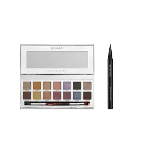 SIGMA COOL NEUTRALS EYESHADOW PALETTE   WICKED LIQUID PEN EYELINER