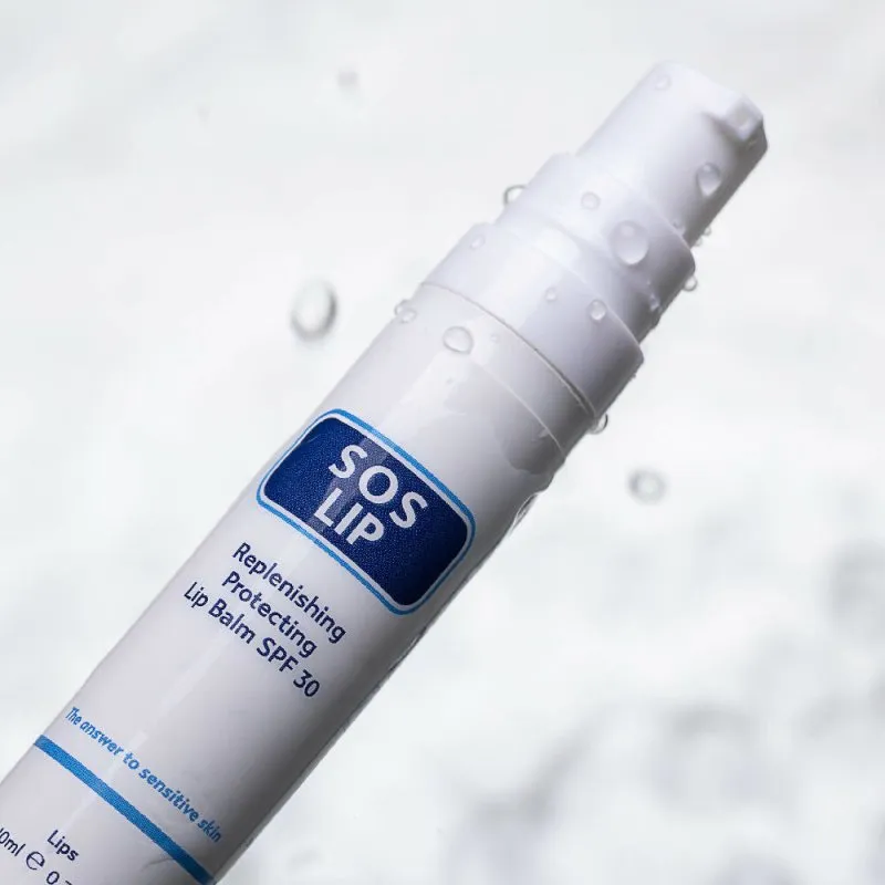 SOS Lip Balm SPF 30 10ml | Natural Sun Protection for Lips | Moisturizing & Healing Lip Balm | Enriched with SPF 30, Beeswax & Vitamin E for Soft, Protected Lips