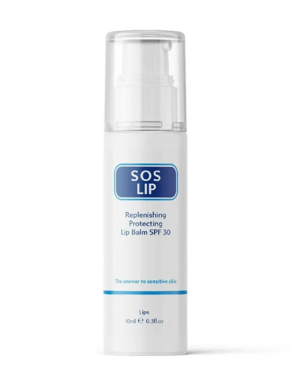SOS Lip Balm SPF 30 10ml | Natural Sun Protection for Lips | Moisturizing & Healing Lip Balm | Enriched with SPF 30, Beeswax & Vitamin E for Soft, Protected Lips
