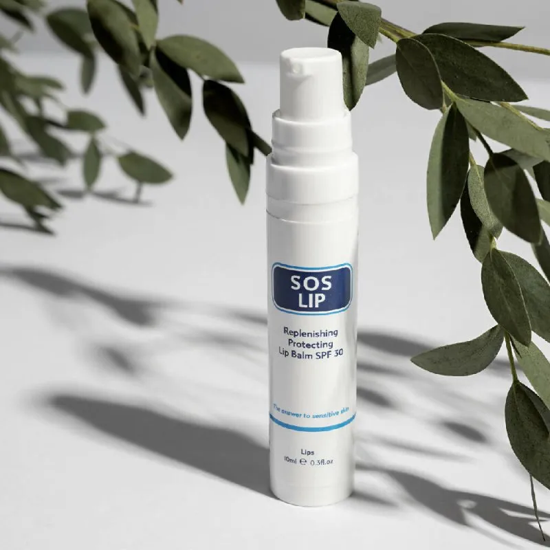 SOS Lip Balm SPF 30 10ml | Natural Sun Protection for Lips | Moisturizing & Healing Lip Balm | Enriched with SPF 30, Beeswax & Vitamin E for Soft, Protected Lips