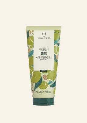 THE BODY SHOP Body Lotion Lait Corps Olive Fore Very Dry Skin 72 H Skin Softening Moisture Vegan